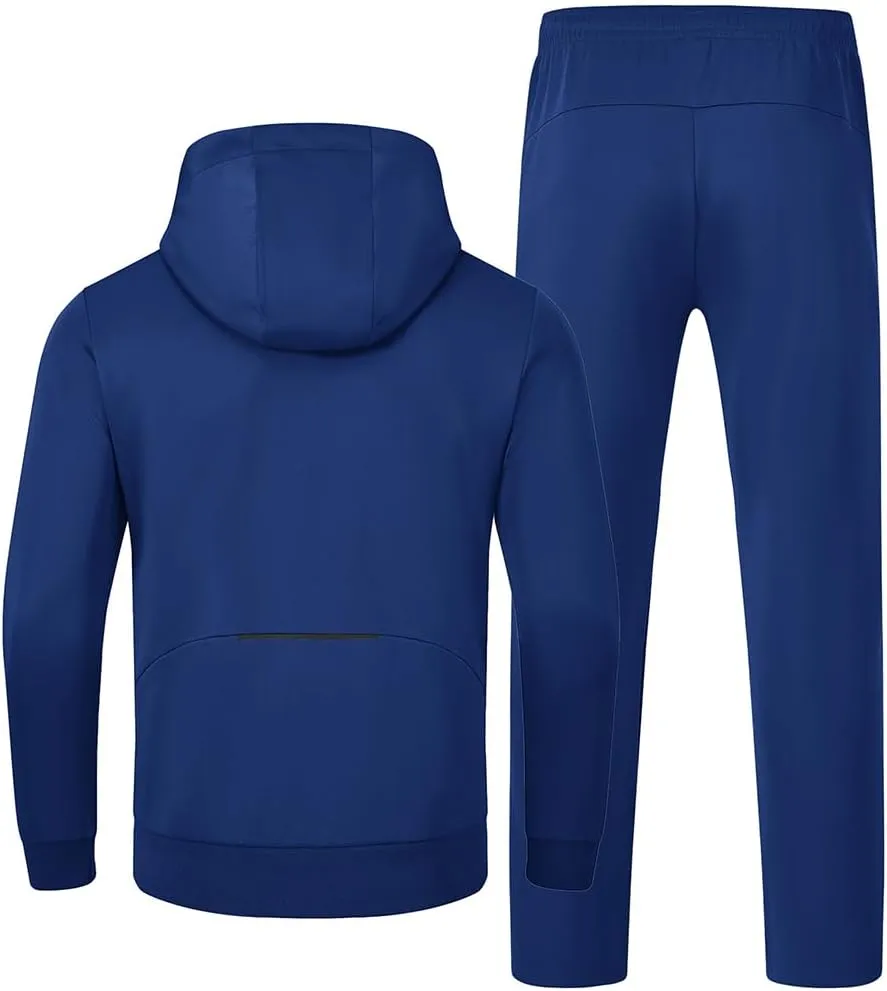 Gopune Men's Tracksuit 2 Pieces Set Hoodie Sweatsuits Full Zip Athletic Jogging Suits Long Sleeve Casual Sports Outfits