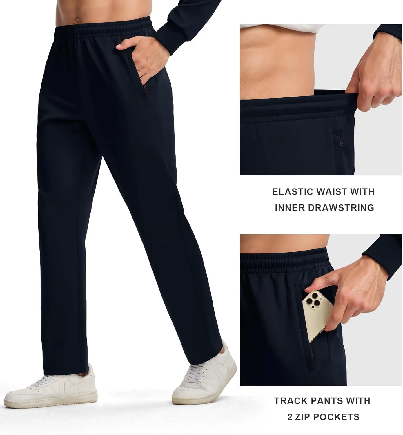 Gopune Men's Tracksuit 2 Pieces Set Hoodie Sweatsuits Full Zip Athletic Jogging Suits Long Sleeve Casual Sports Outfits