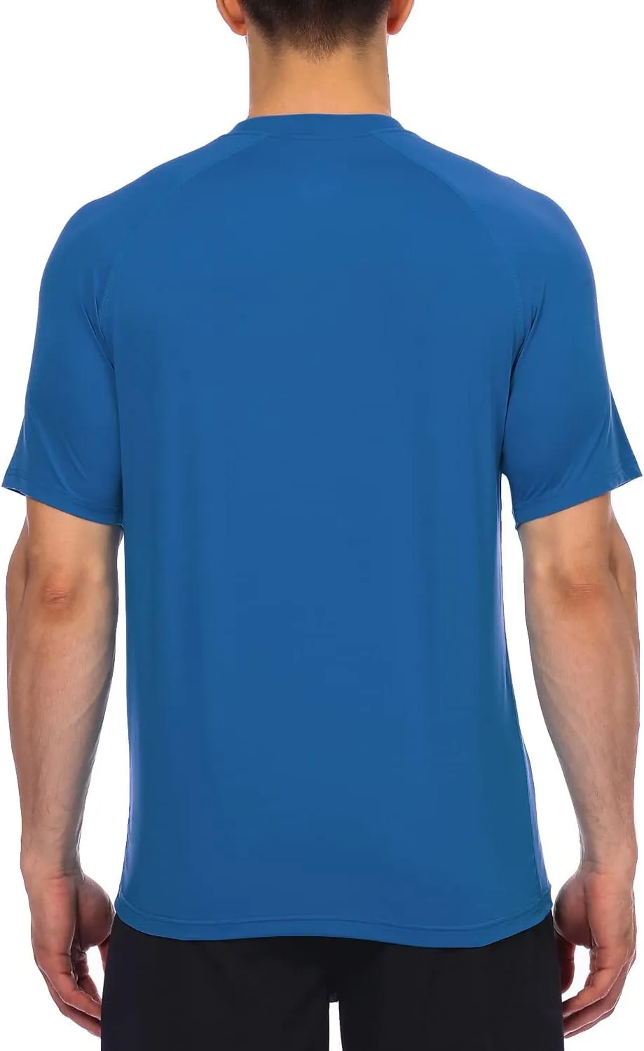 HODOSPORTS Men's Swim Shirt Quick Dry Short Sleeve UPF 50  Rash Guard Sun Protection