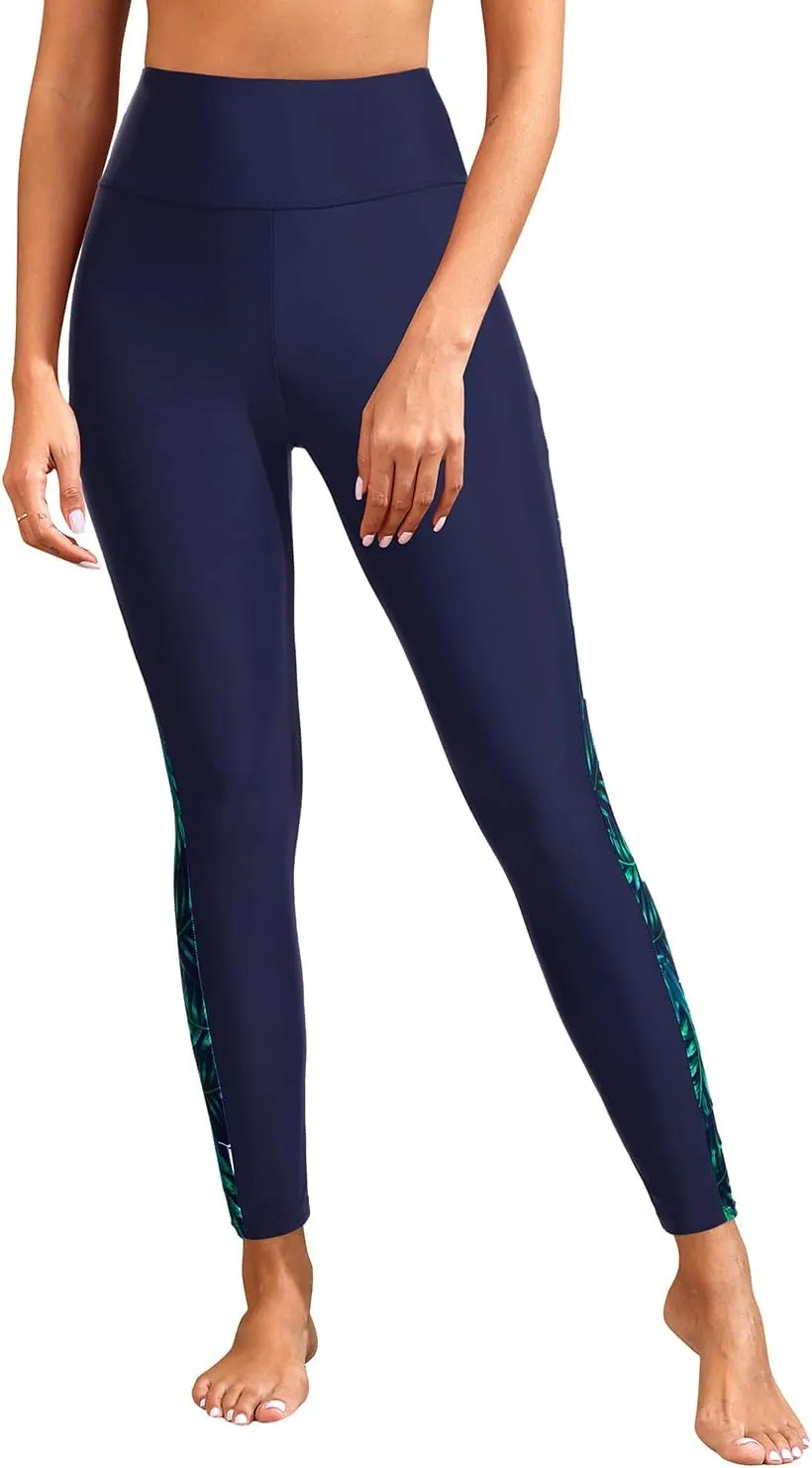 Holipick Swim Pants for Women High Waisted Swimming Leggings UPF 50 