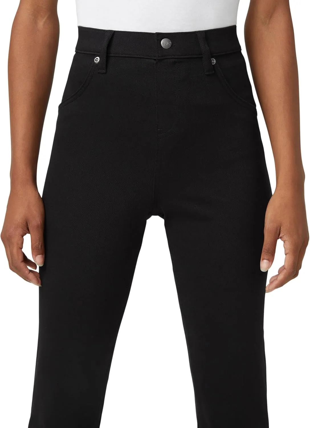 HUE Women's Ultra Soft High Waist Denim Baby Bootcut Leggings