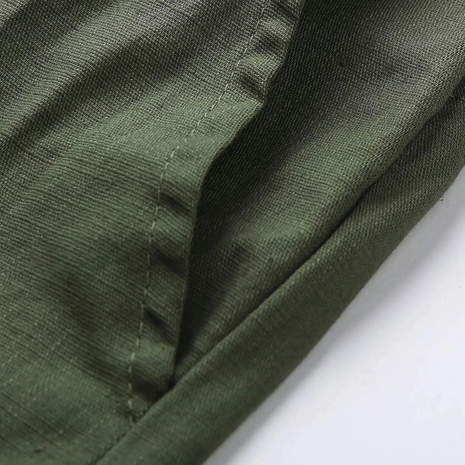 Linen Pants for Men Beach Wedding Casual Classic Elastic Waist Beach Pants Summer Lightweight Trouser with Pockets