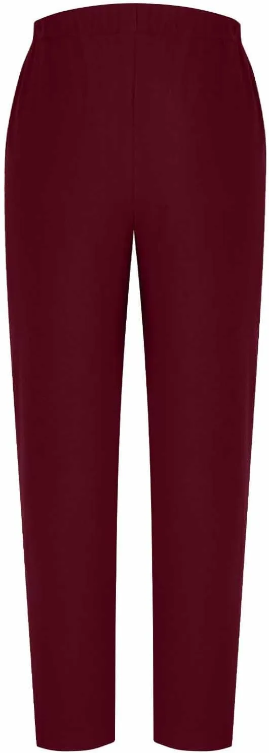 Lmdudan 2025 Womens Casual Linen Pants High Waist Summer Boho Beach Pants Lounge Pant Trousers with Pockets Vacation Outfits