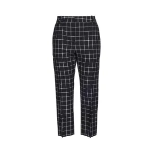 Marni Wool Check Pants Black