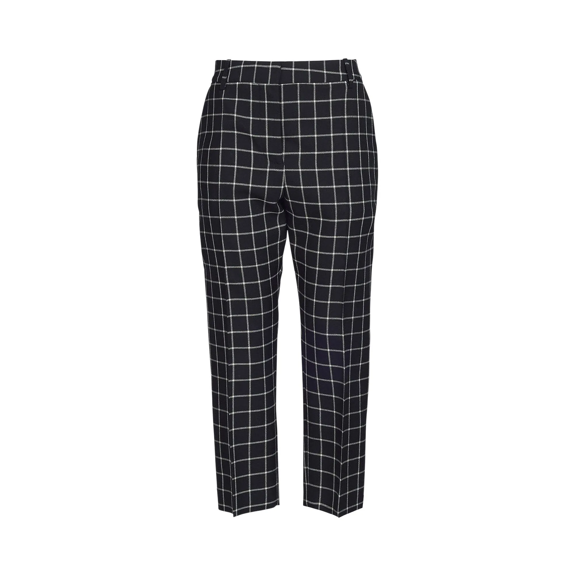 Marni Wool Check Pants Black