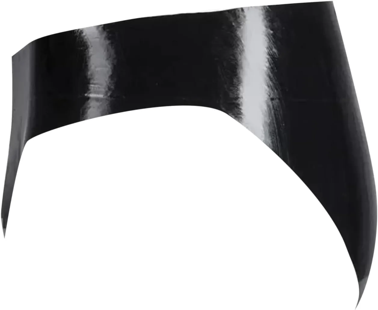 Men's Jockstrap Underwear Faux Leather Thong Open Front Underwear G-String Butt-Flaunting Gym Low Rise Brief