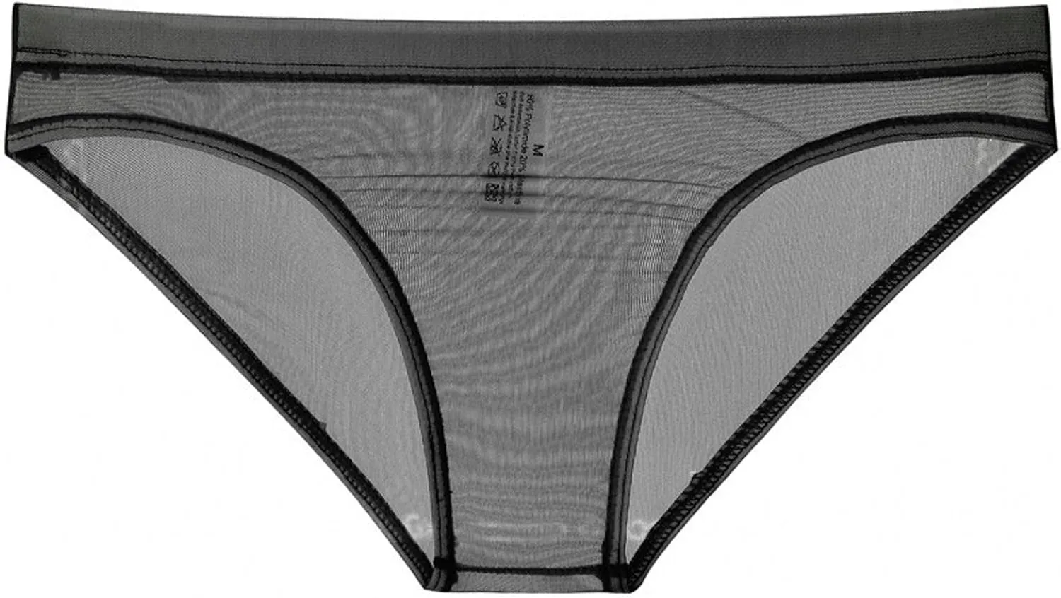 Mens Lace Panties Sexy Underwear Boxer Briefs Pouch Underwear Lingerie for Men Bikini Briefs Panties Black
