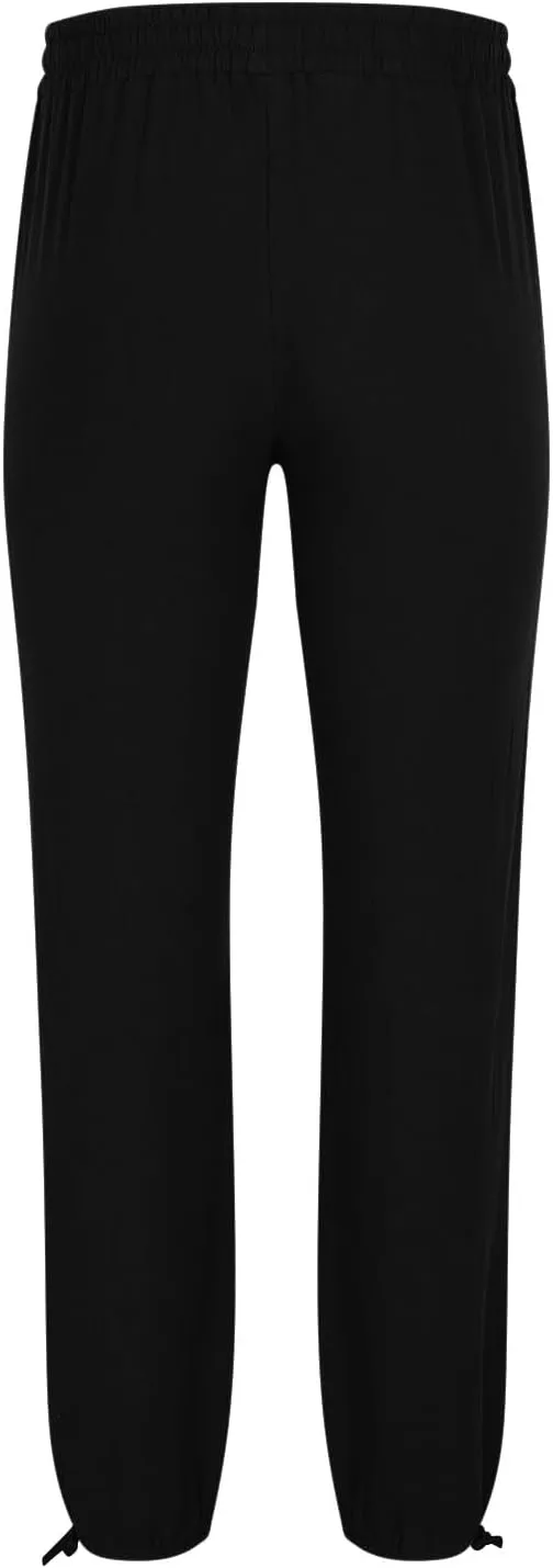 Mens Linen Cargo Pants Casual Drawstring Summer Beach Pants Elastic Waist Yoga Jogger Pants with Pockets