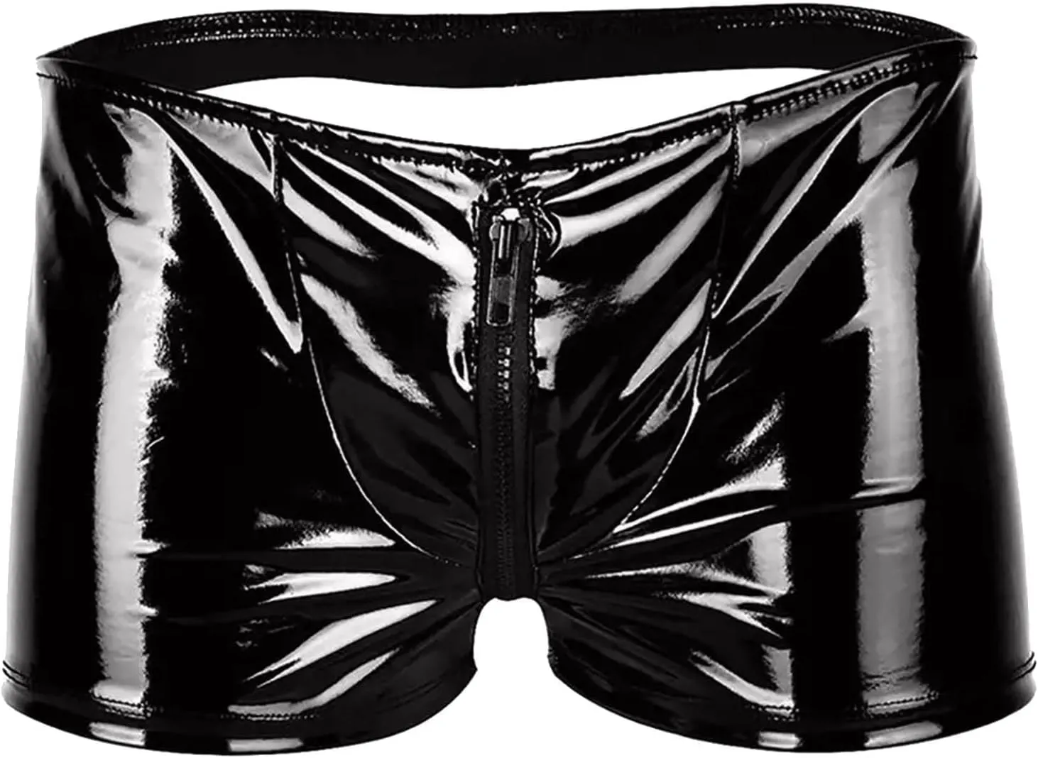 Men's Micro Hollow Out Leather Jockstrap Erotic Lingerie G-String Low Rise Thongs