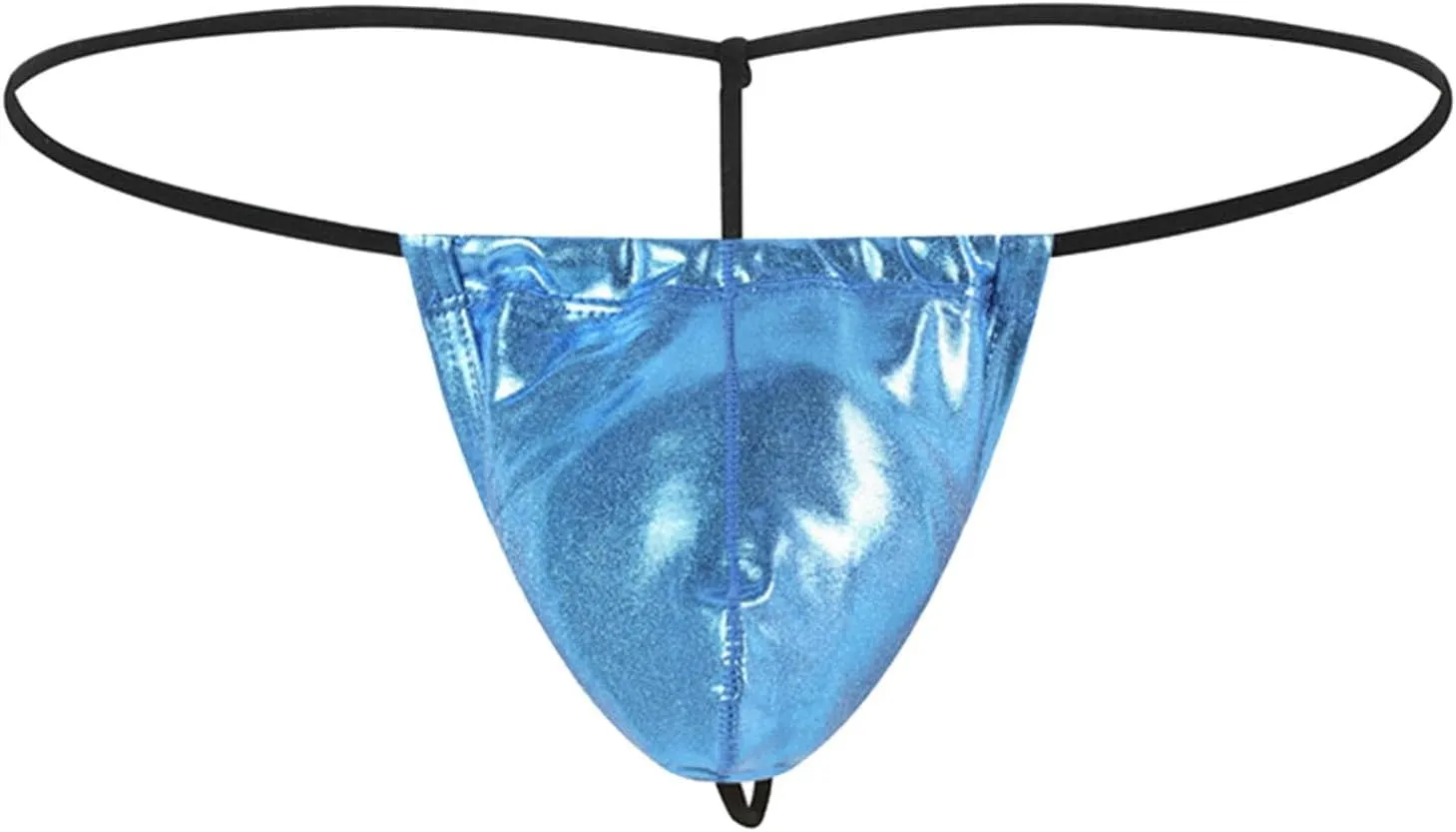 Men's Sexy Faux Leather Underwear Lingerie for Men Soft Low Rise Shorts Pants Boxer Briefs