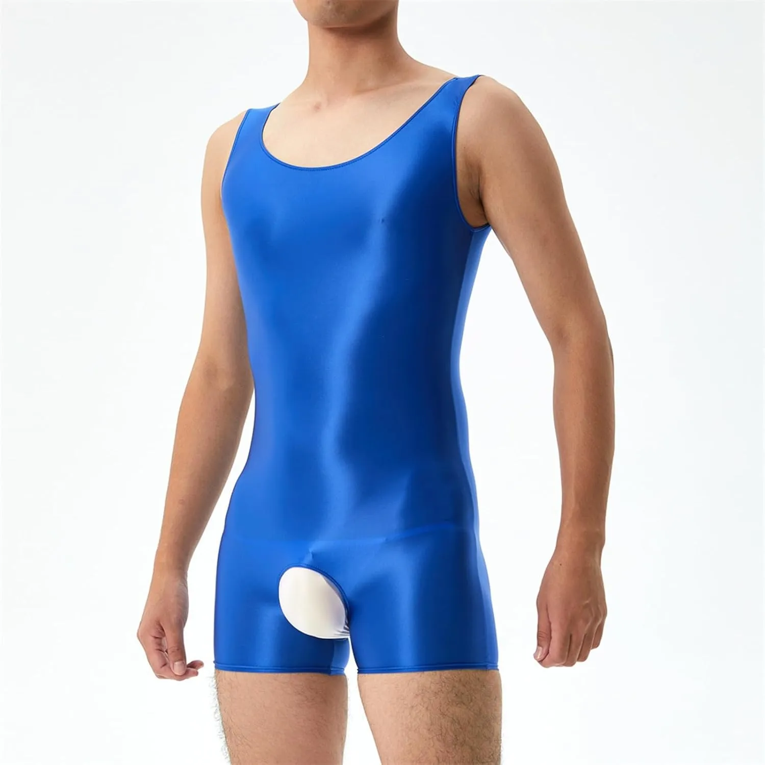 Men's Sexy Leotard Bodysuit Thong Hanging Neck Integrated Jumpsuit Underwear Thong Underwear Swimsuit Swimwear
