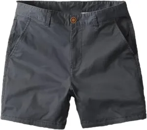 Men's Slim Fit Solid Color Mid Rise Office Casual Loose Fit Sports Fitness Shorts