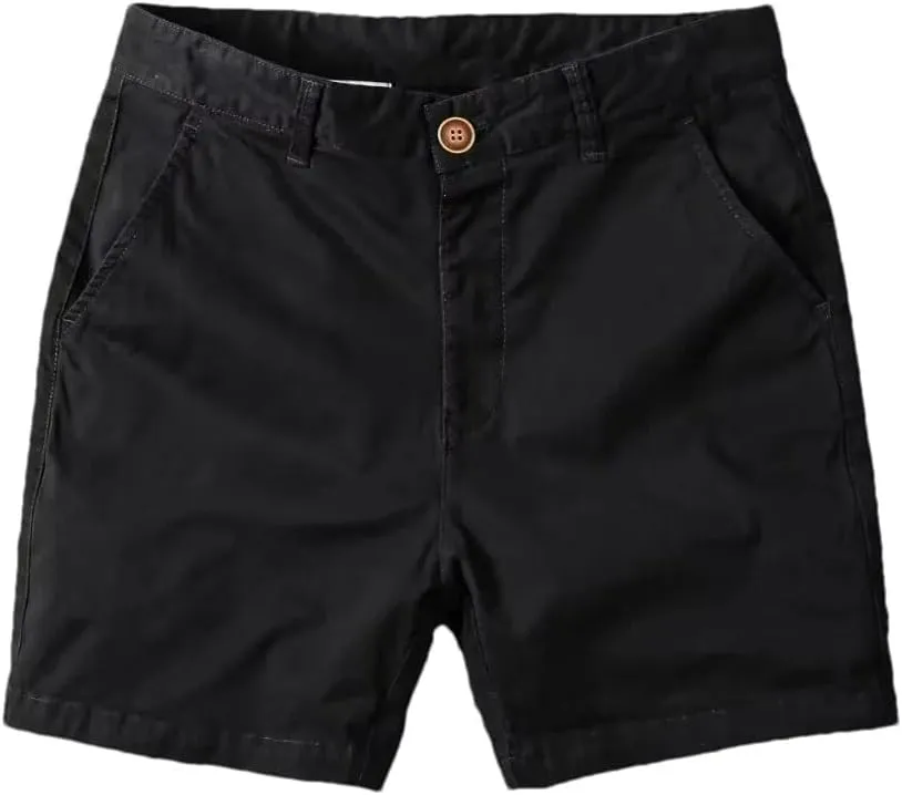 Men's Slim Fit Solid Color Mid Rise Office Casual Loose Fit Sports Fitness Shorts