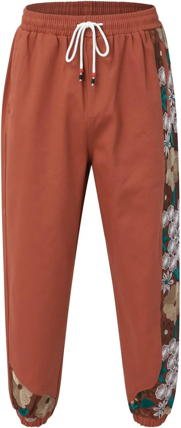 Mens Sweatpants Joggers Pants Man Casual Work Trousers with Pockets Slim Fit Combat Cargo Pants Elastic Waist Hiking