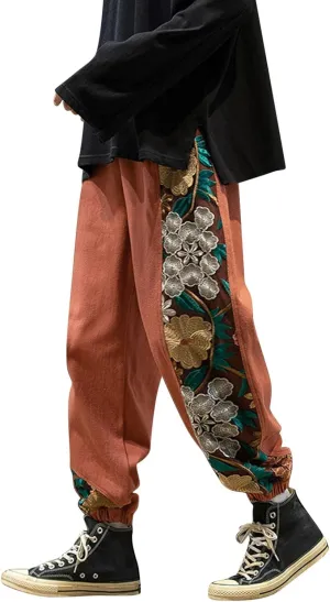 Mens Sweatpants Joggers Pants Man Casual Work Trousers with Pockets Slim Fit Combat Cargo Pants Elastic Waist Hiking