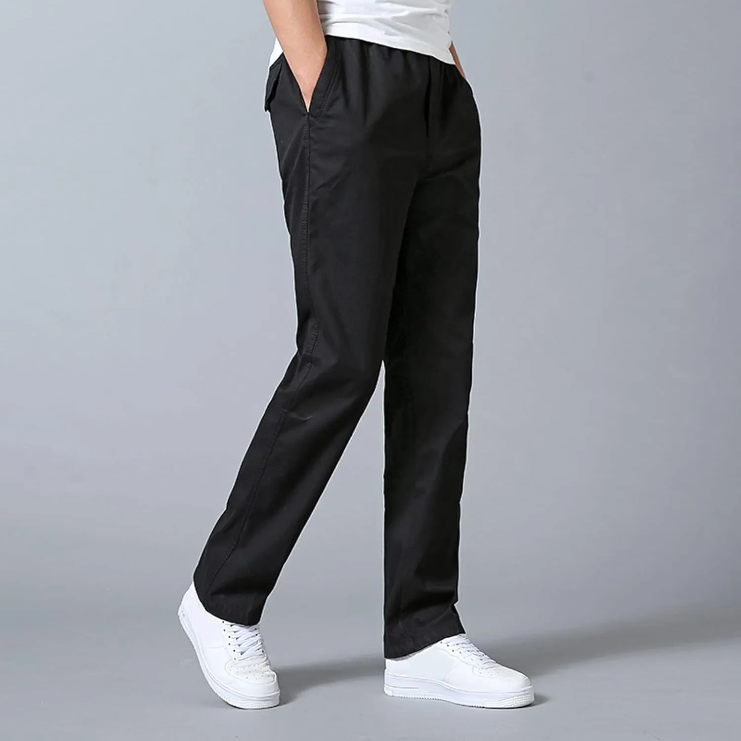 Mens Sweatpants with Pockets Big and Tall Casual Drawstring Athletic Jogger Sports Outdoor Trousers Mens Active Fleece