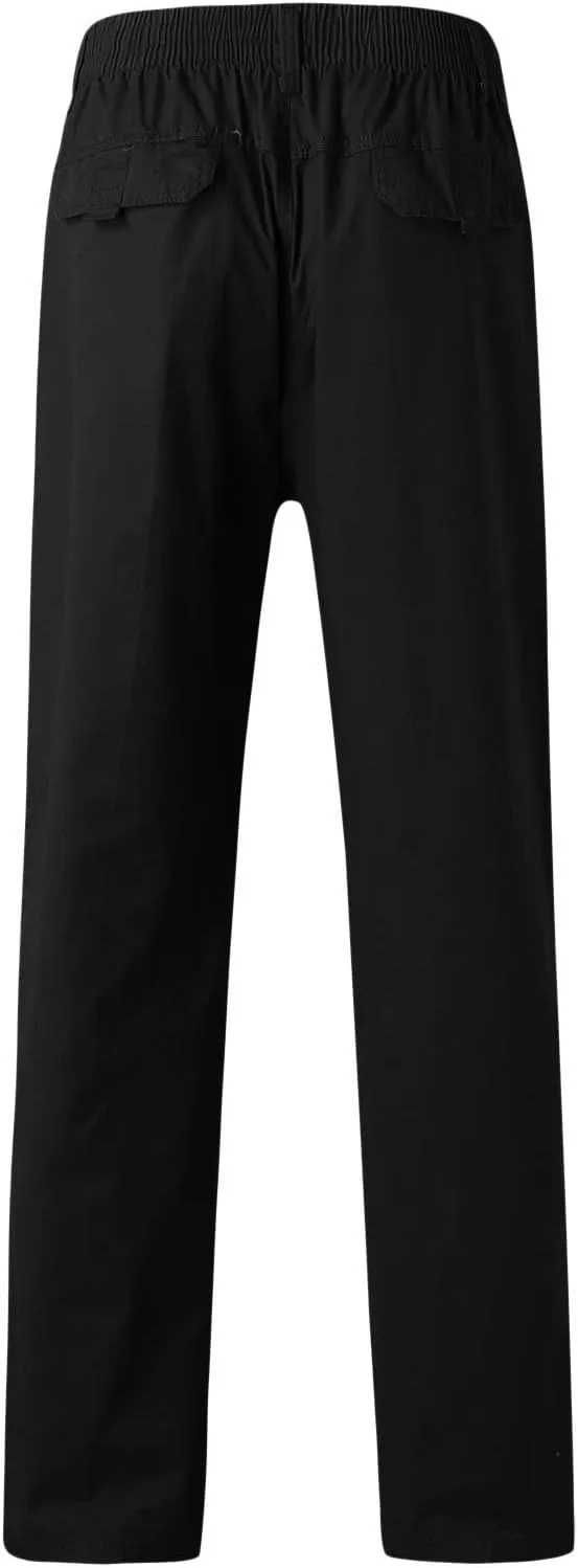 Mens Sweatpants with Pockets Big and Tall Casual Drawstring Athletic Jogger Sports Outdoor Trousers Mens Active Fleece