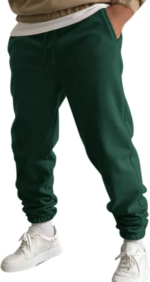 Mens Sweatpants with Pockets Big and Tall Joggers Cotton Drawstring Chino Cargo Pants Hiking Outdoor Twill Track Pants