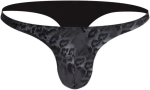 Mens T Shaped Pants Leather Double Open Cut Underwear Color Matching Mesh Low Waisted Underwear Men Lace Lingerie