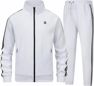 Men's Tracksuits Athletic Sportswear Casual Full Zip Sweatsuit for Men 2 Piece Outfits