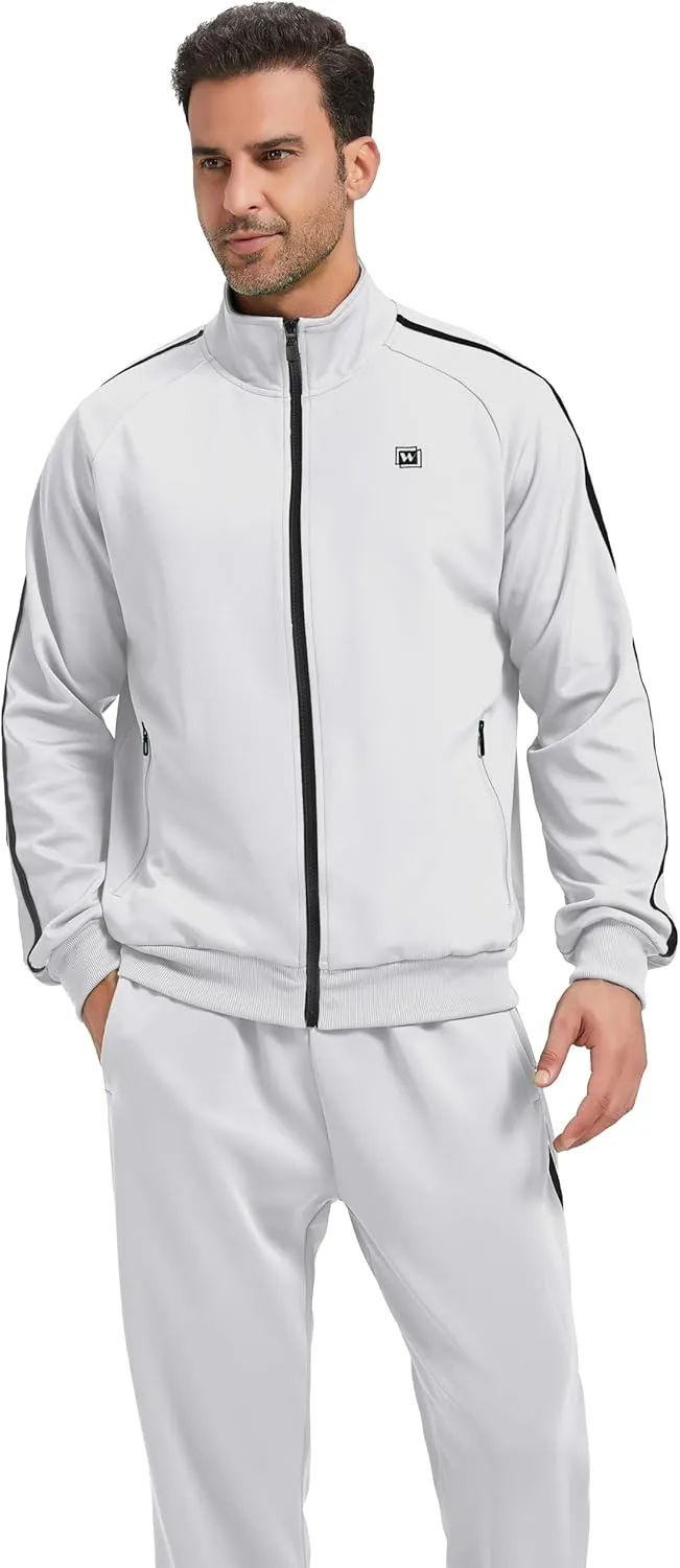 Men's Tracksuits Athletic Sportswear Casual Full Zip Sweatsuit for Men 2 Piece Outfits