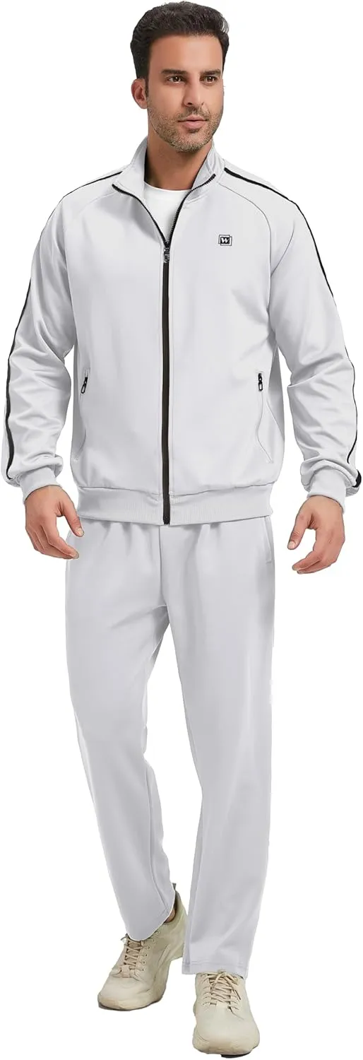 Men's Tracksuits Athletic Sportswear Casual Full Zip Sweatsuit for Men 2 Piece Outfits