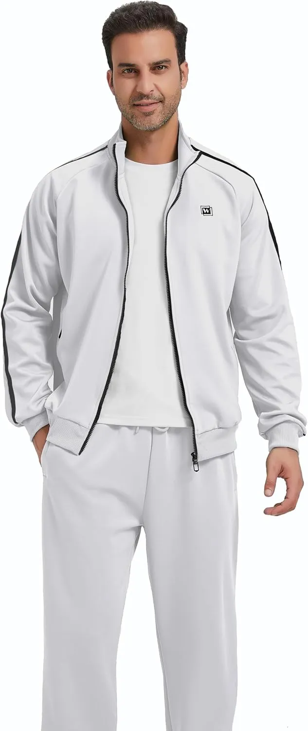 Men's Tracksuits Athletic Sportswear Casual Full Zip Sweatsuit for Men 2 Piece Outfits