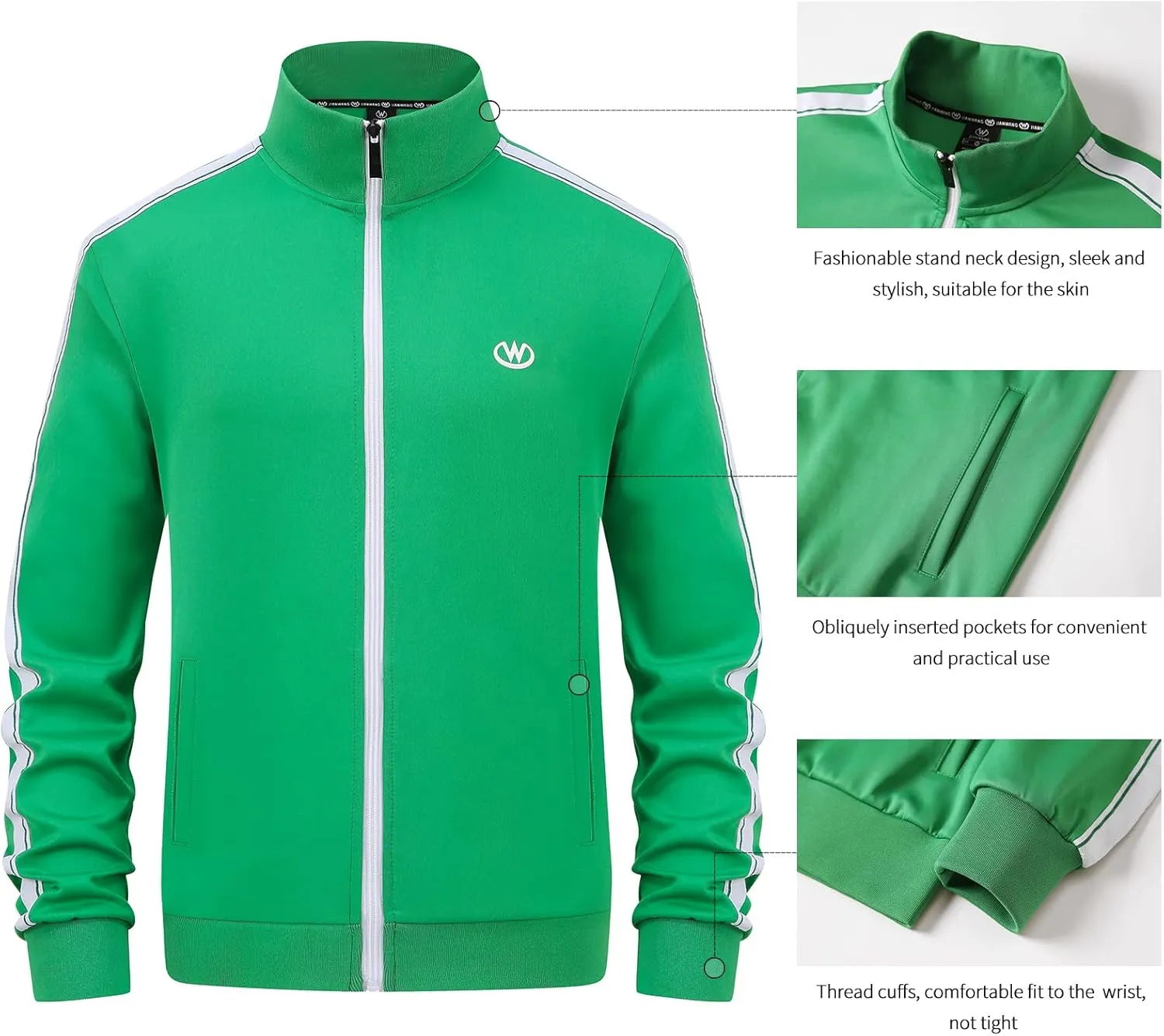 Men's Tracksuits Set Long Sleeve Causal Full Zip Running Sports Sweatsuit for Men 2 Piece Outfits