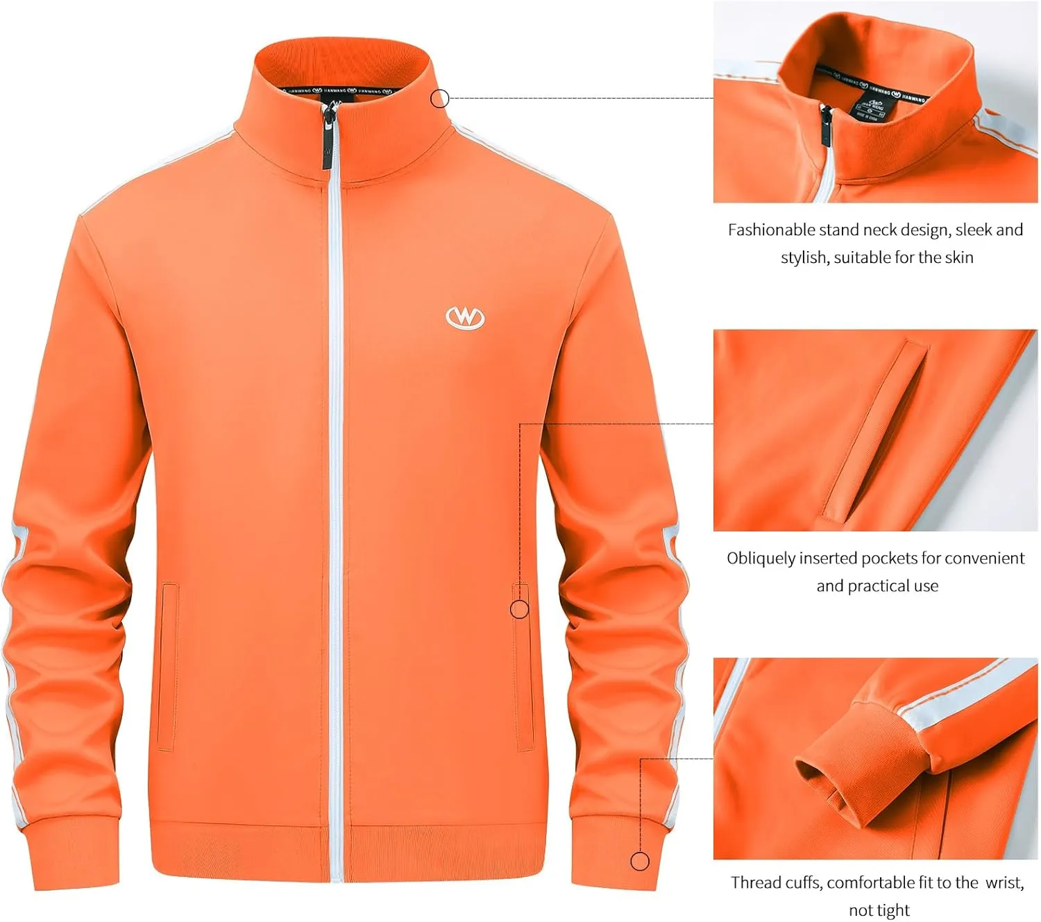 Men's Tracksuits Set Long Sleeve Causal Full Zip Running Sports Sweatsuit for Men 2 Piece Outfits