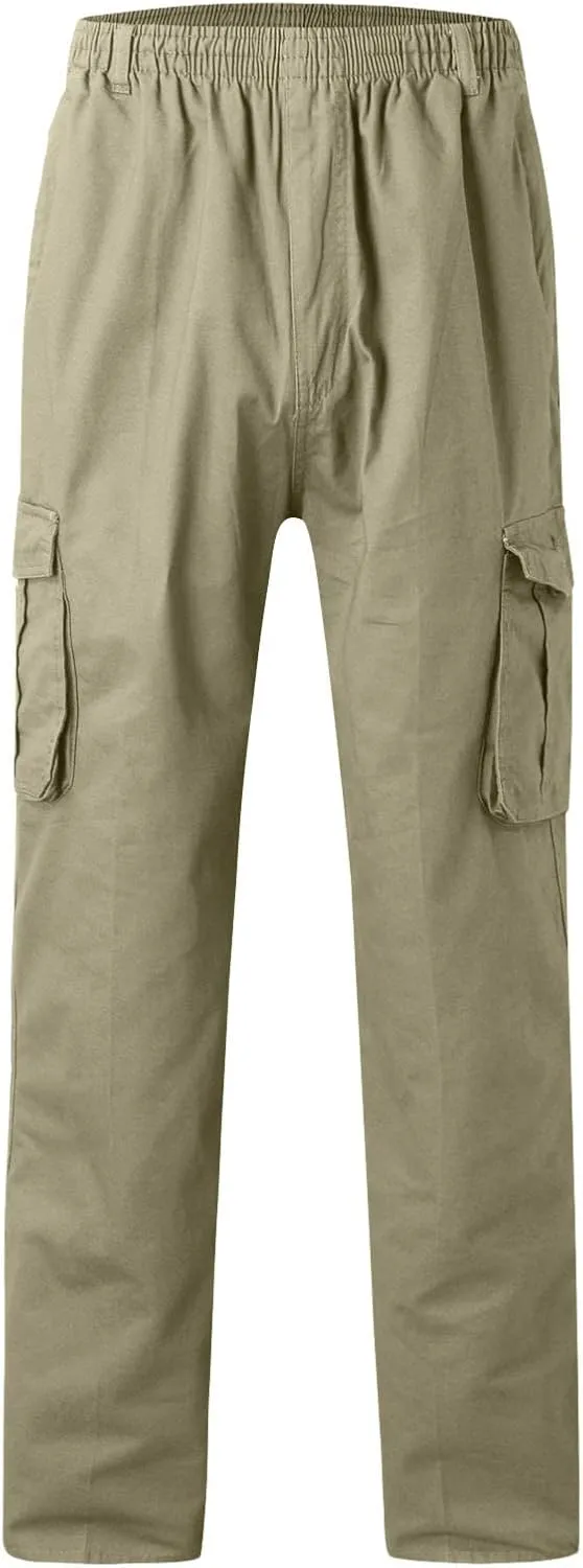 Mens Workout Cargo Sweatpants for Mens Mens Heavyweight Fleece Jogger Pants Drawstring Trousers Stretch Elastic Waist