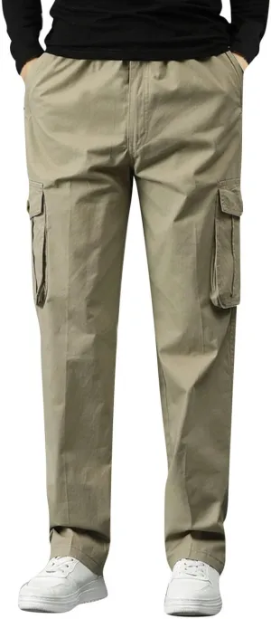 Mens Workout Cargo Sweatpants for Mens Mens Heavyweight Fleece Jogger Pants Drawstring Trousers Stretch Elastic Waist