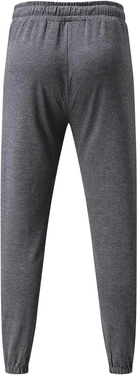 Mens Workout Cargo Sweatpants Hiking Cargo Pants Athletic Joggers Pants Outdoor Casual Trousers Mens Drawstring Pants