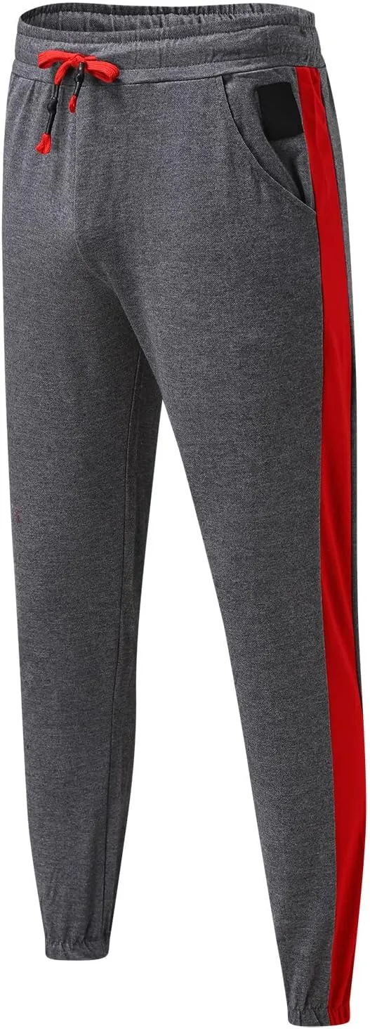Mens Workout Cargo Sweatpants Hiking Cargo Pants Athletic Joggers Pants Outdoor Casual Trousers Mens Drawstring Pants