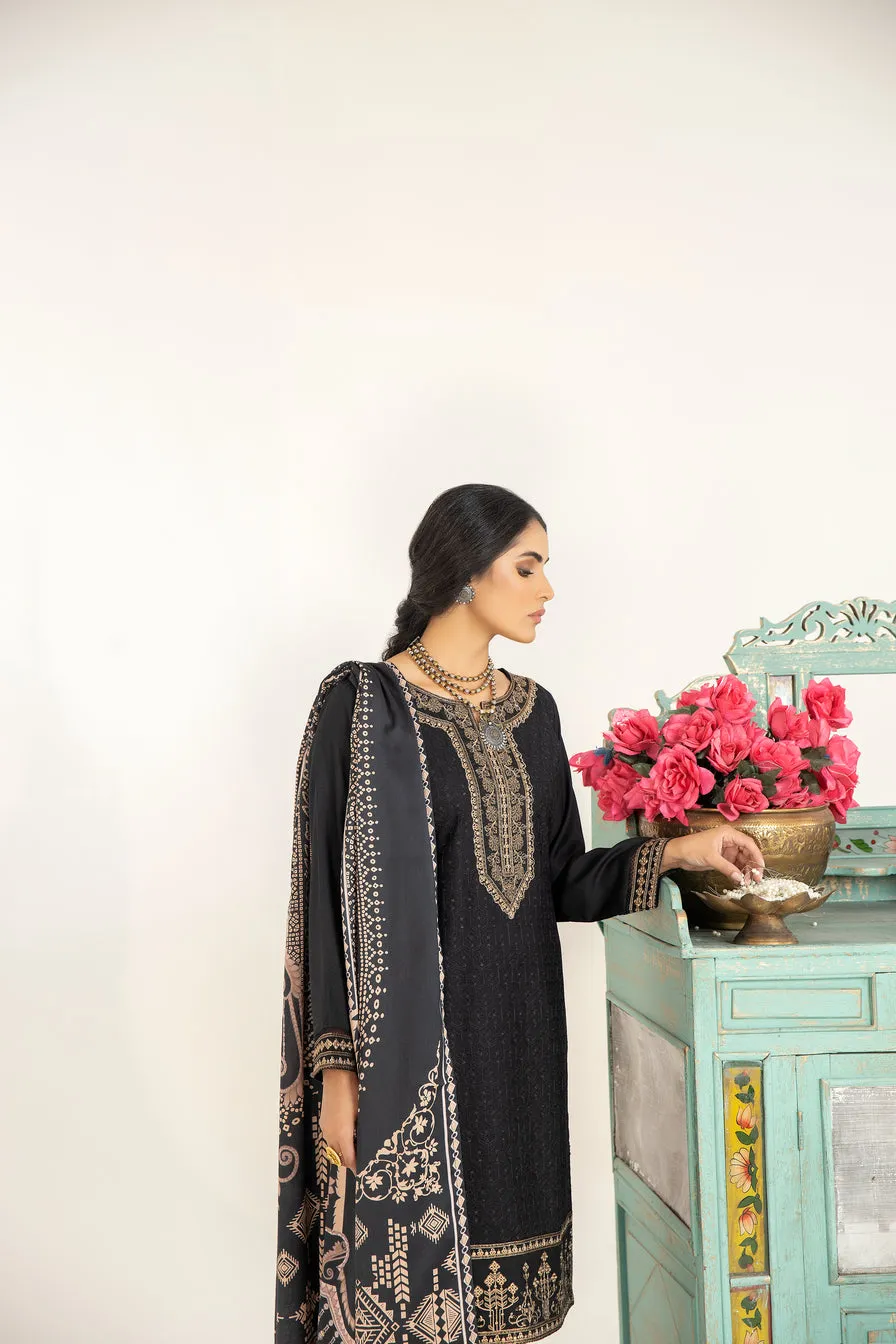 MONA EMBROIDERED DHANAK DRESS 06