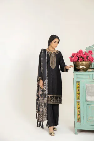 MONA EMBROIDERED DHANAK DRESS 06