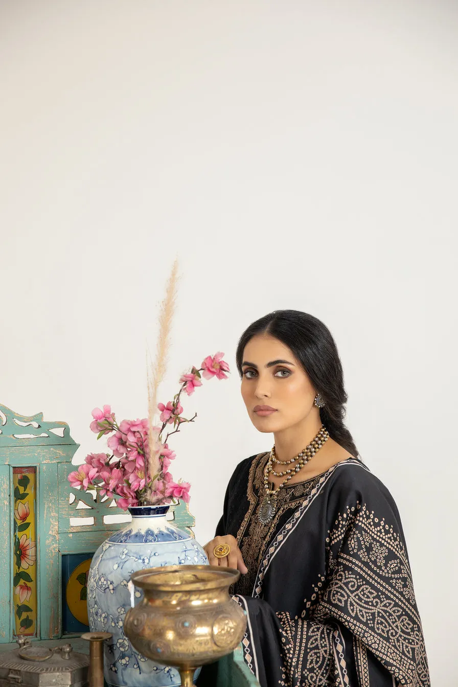 MONA EMBROIDERED DHANAK DRESS 06