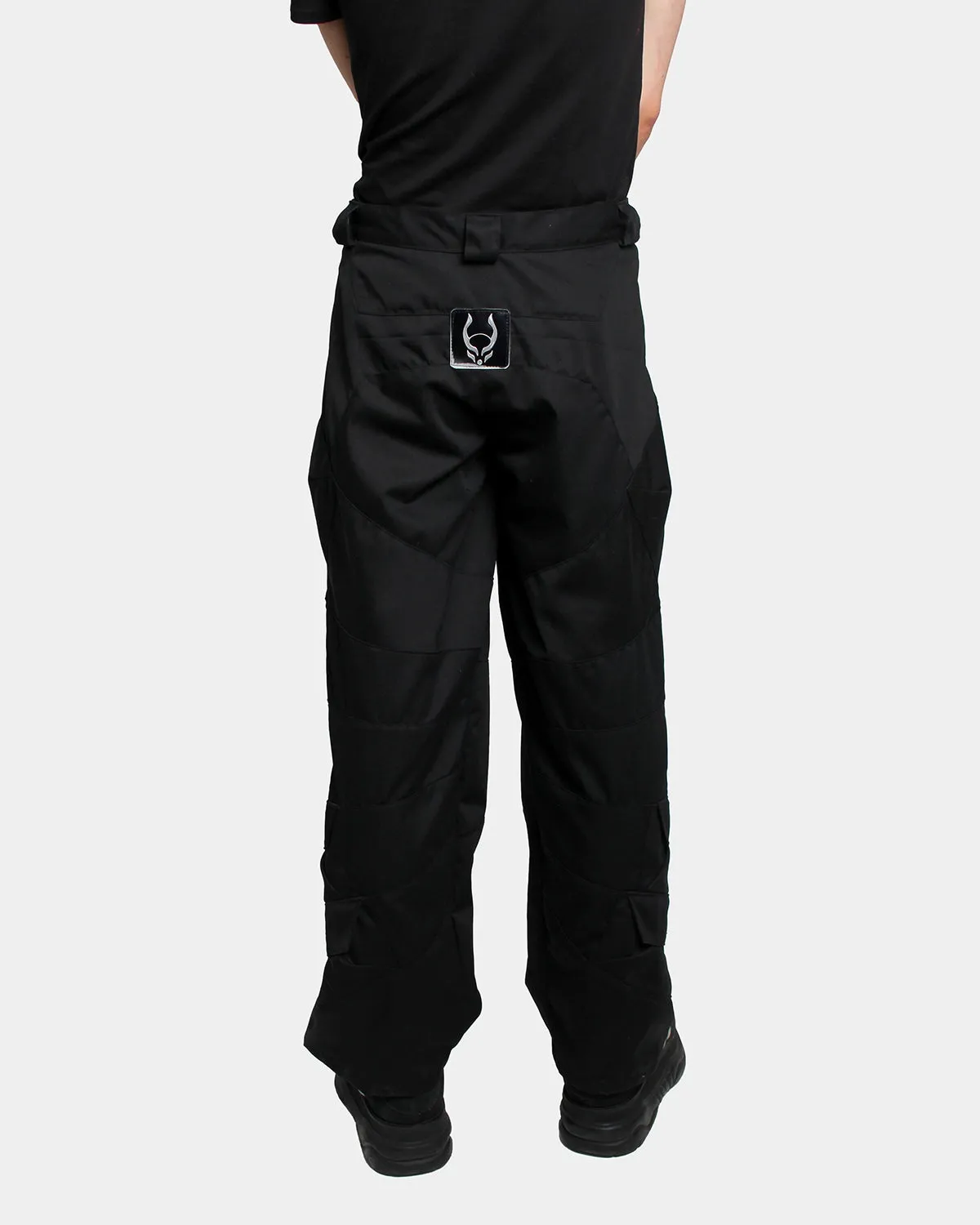 MULTI POCKET CARGO TROUSERS BLACK