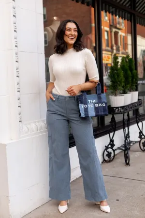 New Romantics Corduroy Trousers - Blue
