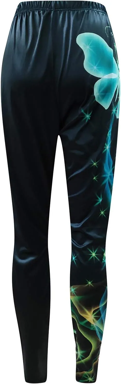 Plus Size Leggings Pants Casual Women Plus Fashion Size Waist Yoga Pants Flare Yoga Pants for Women Fleece Lined