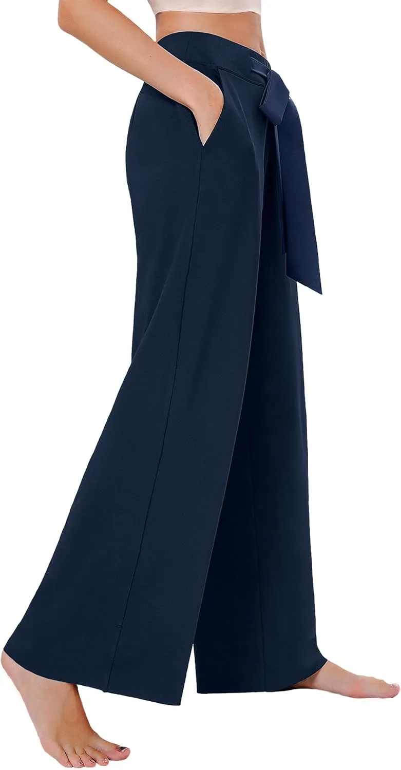 SEVEGO Tall Womens 30"/32"/34" Casual Loose Wide Leg Pants High Waisted Yoga Pants Comfy Palazzo Workout Lounge Trousers