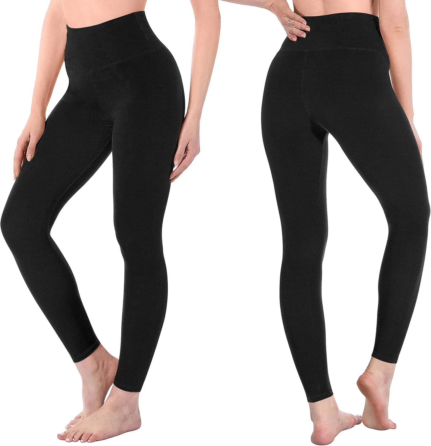 SINOPHANT High Waisted Leggings for Women - 2 Packs Buttery Soft Yoga Pants for Workout Athletic