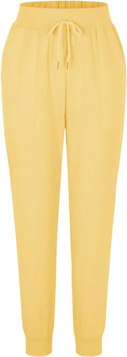 Summer Linen Pants For Women 2024 Pants Straight Leg Beach Pants Drawstring High Waist Comfy Trousers with Pockets