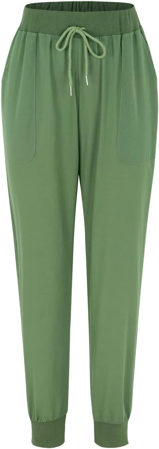 Summer Linen Pants For Women 2024 Pants Straight Leg Beach Pants Drawstring High Waist Comfy Trousers with Pockets