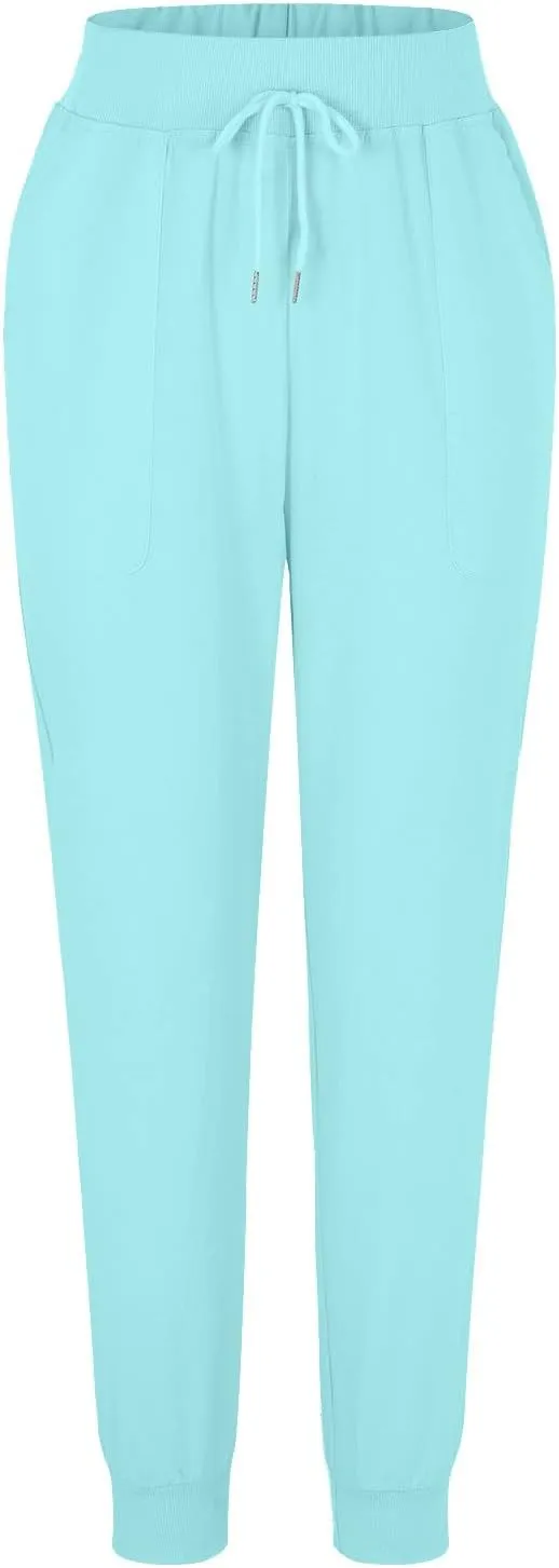 Summer Linen Pants For Women 2024 Pants Straight Leg Beach Pants Drawstring High Waist Comfy Trousers with Pockets