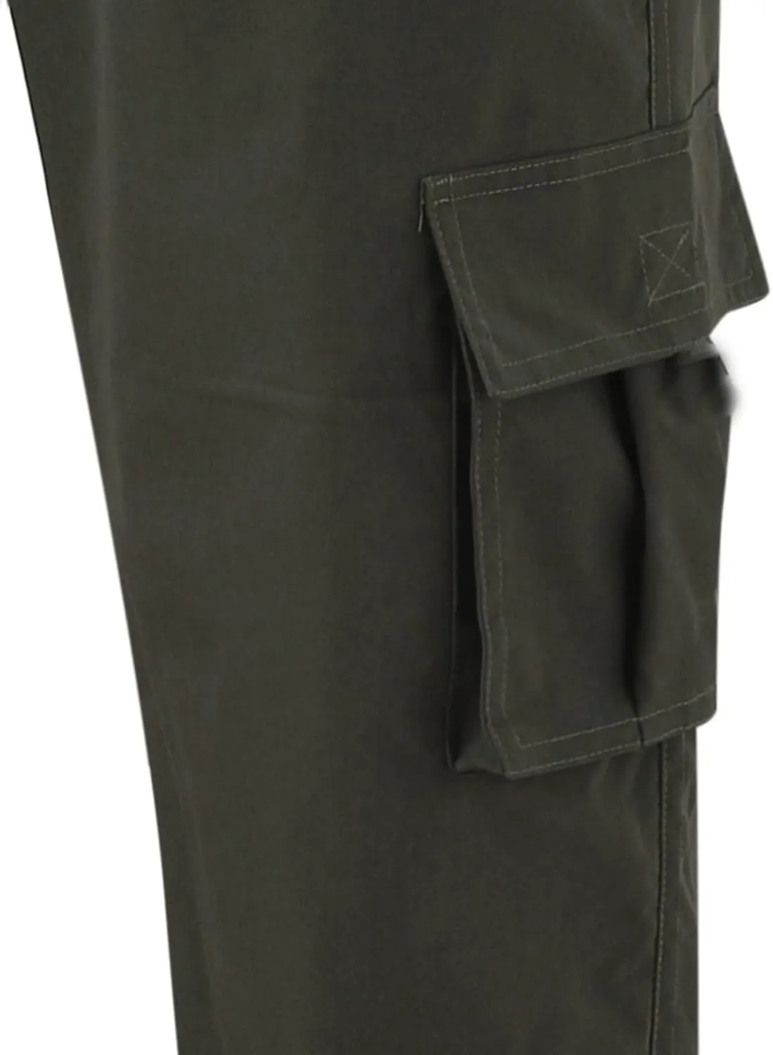 Sweatpant for Men with Pockets Workout Sports Pant Men's Cargo Pants Elastic Waist Joggers Solid Casual Multi Pockets