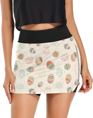 Tennis Golf Skirt with Shorts Athletic Pickleball Skort Zebra Print Casual Golf Outfits Clothes