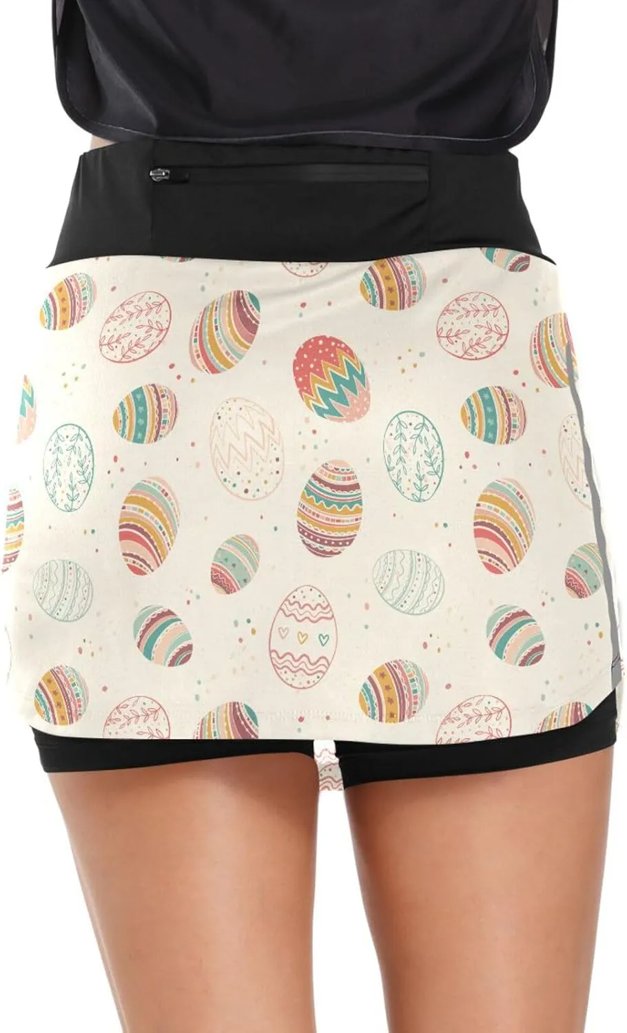 Tennis Golf Skirt with Shorts Athletic Pickleball Skort Zebra Print Casual Golf Outfits Clothes