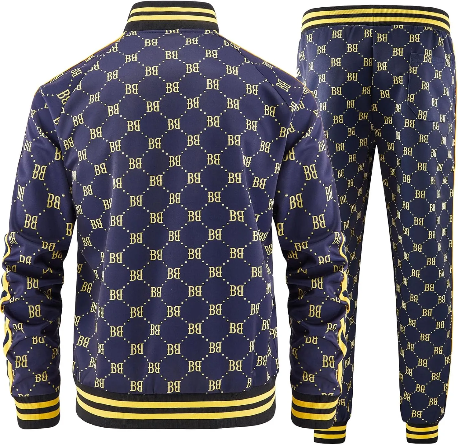 Track Suits for Men Set Plaid Tracksuit Mens Sweatsuits 2 Piece Sport Jogger Sweat Suits Clothes Jogging Outfits