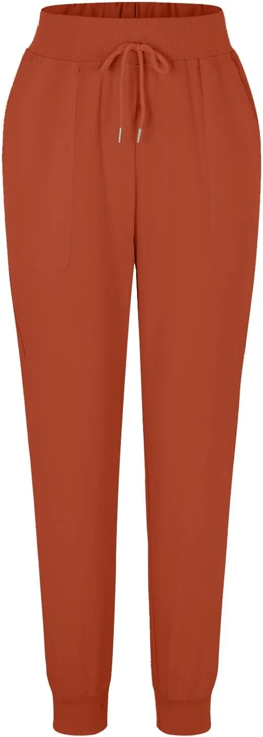 Wide Leg Trousers Women Petite Stretchy Cotton Linen 2024 Summer 2024 Pant Drawstring Pull On Boho Trendy Sweatpant