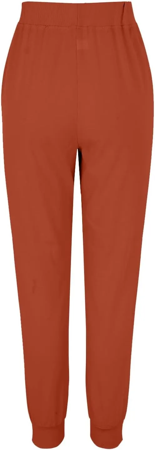 Wide Leg Trousers Women Petite Stretchy Cotton Linen 2024 Summer 2024 Pant Drawstring Pull On Boho Trendy Sweatpant